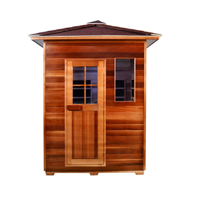 Infravermelho da madeira da pessoa de Heater Outdoor Dry Sauna Room 3 do painel do carbono