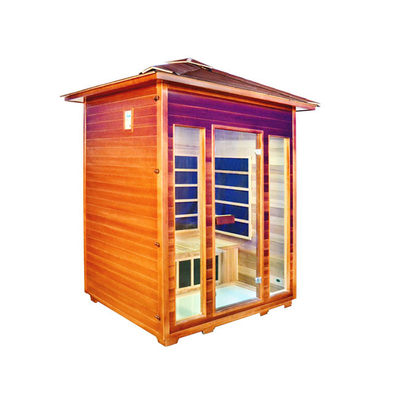 Sauna infravermelha distante do OEM fora da sauna exterior da pessoa do cedro vermelho 4