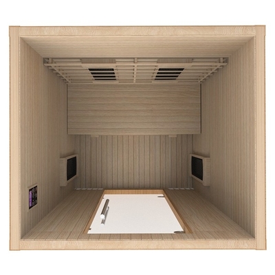 Sala elétrica vermelha da sauna de Cedar Wooden Pure Infrared Home para a aptidão do corpo