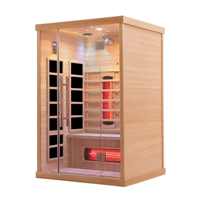 Sauna distante infravermelha completa interna do carbono do espectro da família para de duas pessoas