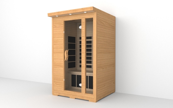 Sauna infravermelha da pessoa completa interna do espectro 2 com janela de ventilação