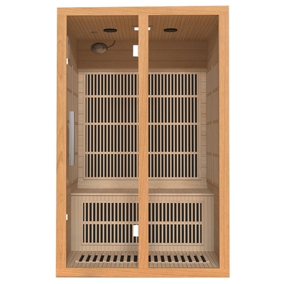 Da pessoa vermelha canadense de Cedar Wood 2 da casa sauna infravermelha para esculpir do corpo