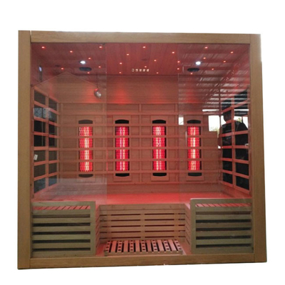 Do anúncio publicitário de madeira do vapor do ODM cedro infravermelho da pessoa da sala 3 da sauna