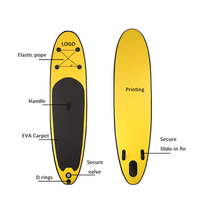 placa de pá inflável do Sup da explosão de 10cm para a competição da ioga do turismo da ressaca
