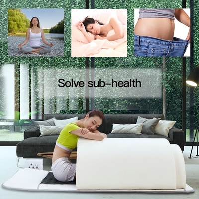 sauna infravermelha da abóbada 1200W magro portátil para o salão de beleza da cama da fumigação